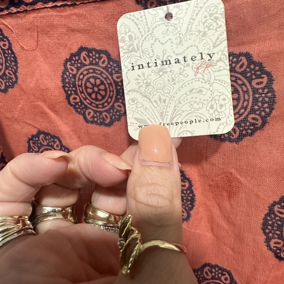 NWT Intimately by Free People Soul of The Sun Bodysuit in Brick Combo SZ XS - Picture 5 of 5